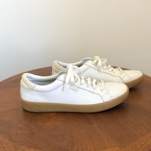 Keds white tennis shoes with gum sole